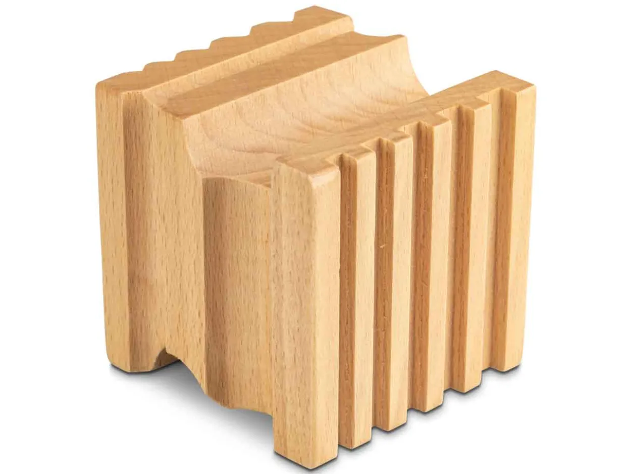 Wooden Swage Block And 14 Shaping Punches