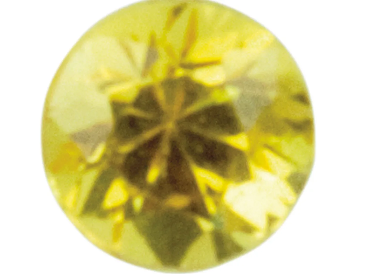 Yellow Sapphire, Round, 2.5mm